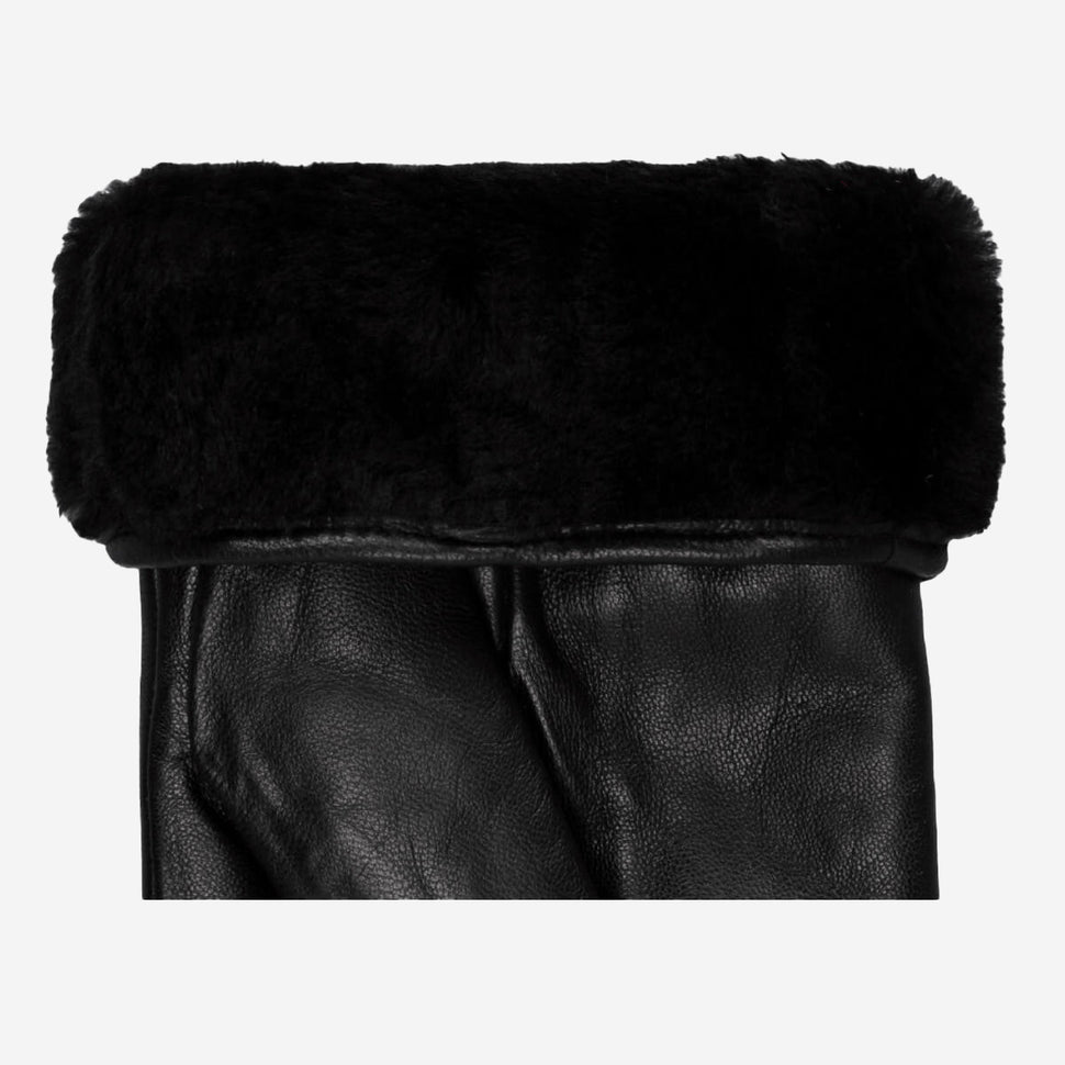 Al Capone – sheepskin leather gloves with luxurious faux fur lining & touchscreen feature - Schwartz & von Halen - UK - 3