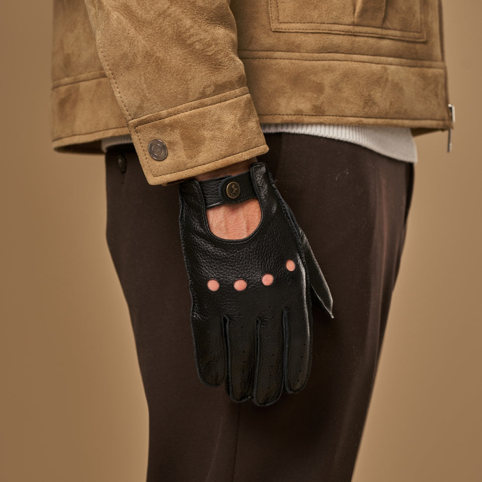 Austin (black) – luxurious driving gloves made of American deerskin leather - Schwartz & von Halen - UK - 8