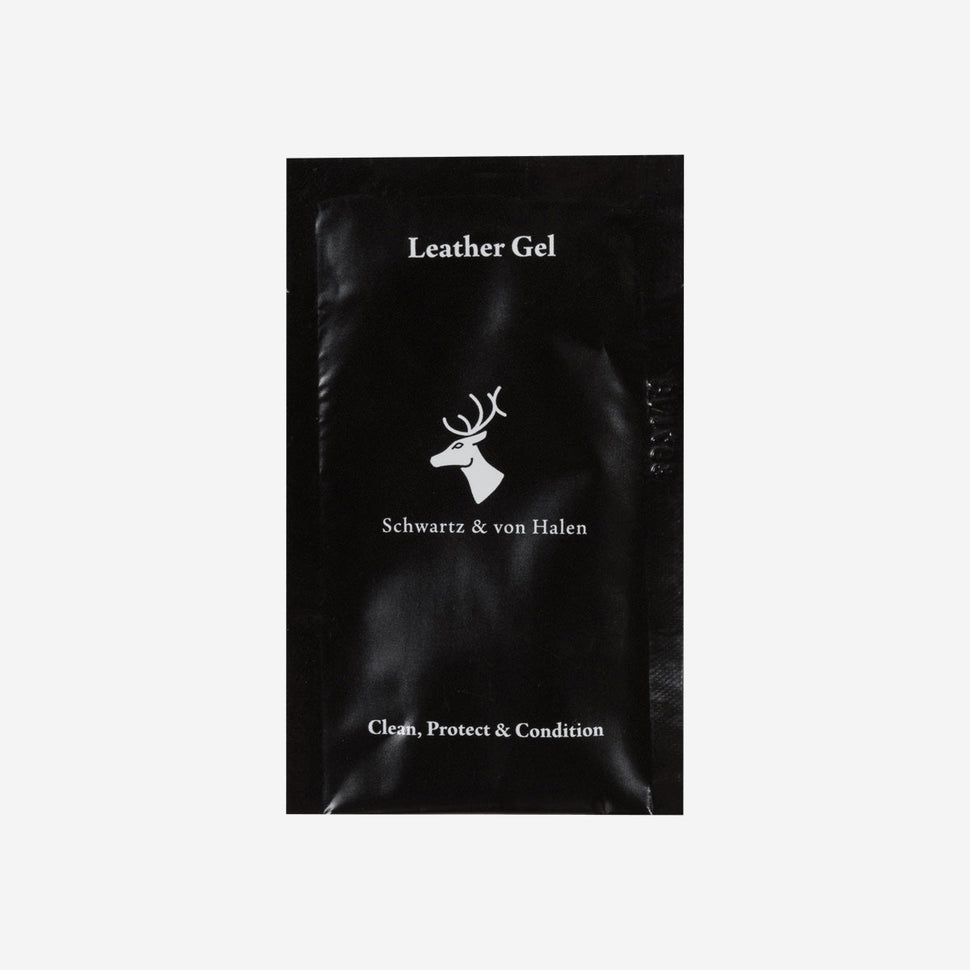 Free leather gel & luxury cotton pouch - Schwartz & von Halen - UK - 4
