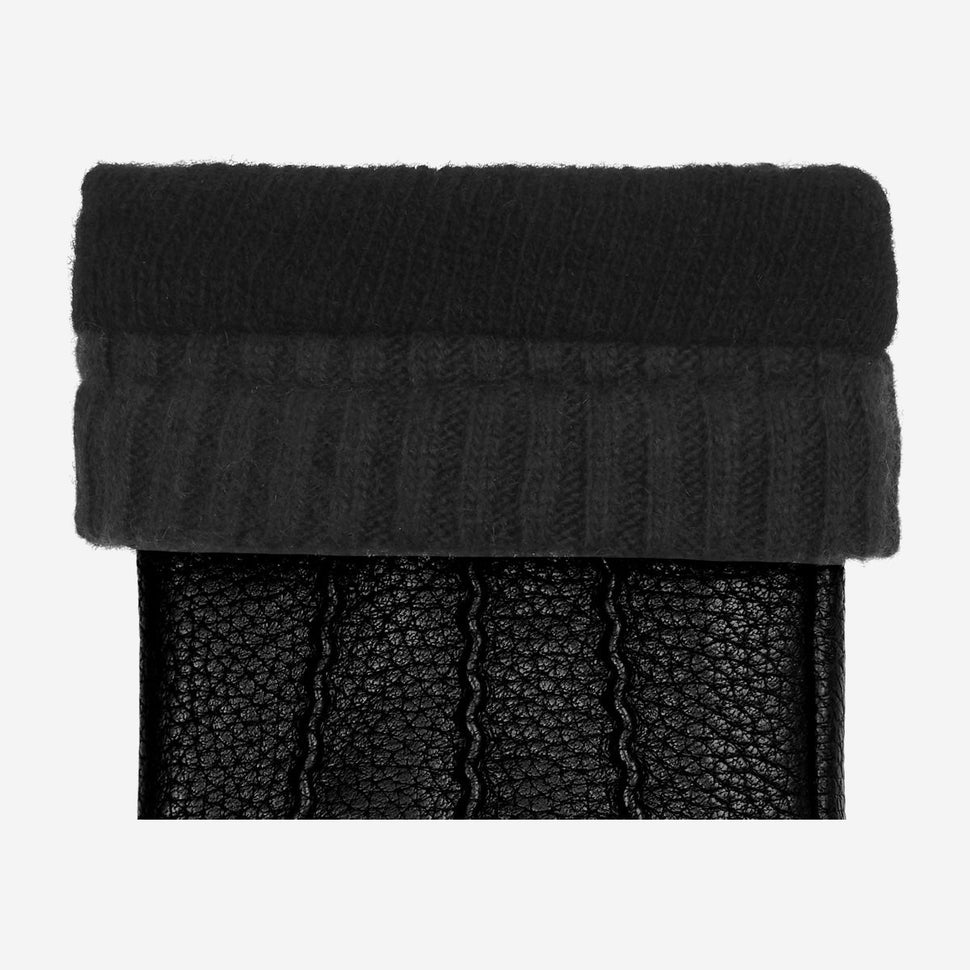 Emily (black) – deerskin (American deerskin) leather gloves with warm wool lining - Schwartz & von Halen - UK - 3