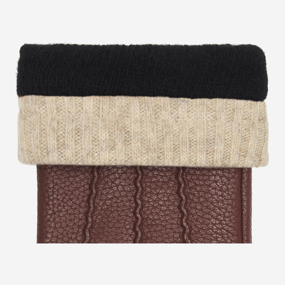 Emily (brown) – deerskin (American deerskin) leather gloves with warm wool lining - Schwartz & von Halen - UK - 3