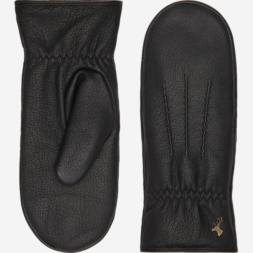 Eva - elegant goatskin mittens with luxury faux fur lining - Schwartz & von Halen - UK - 2