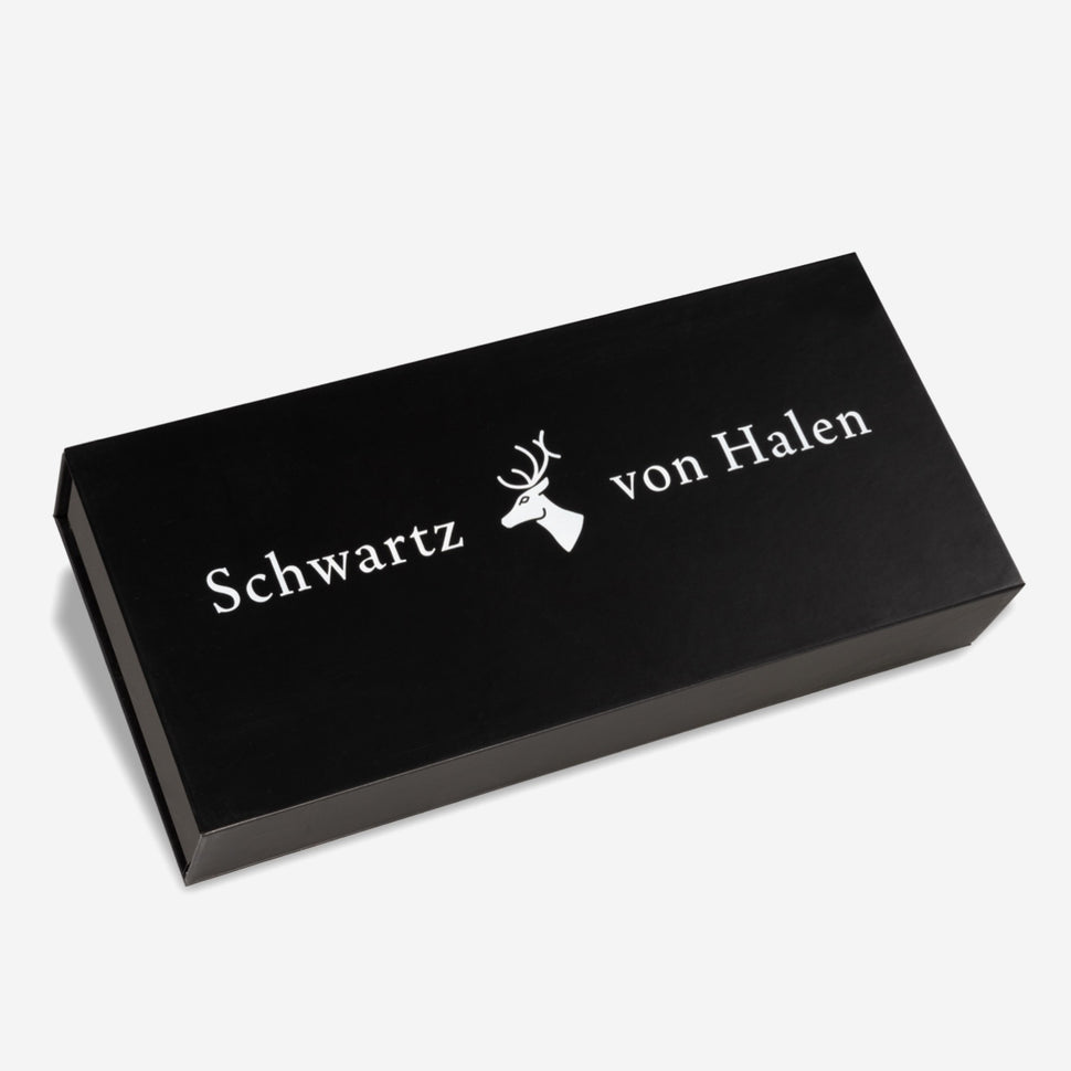 Stylish black gift box for gloves - Schwartz & von Halen - UK - 1
