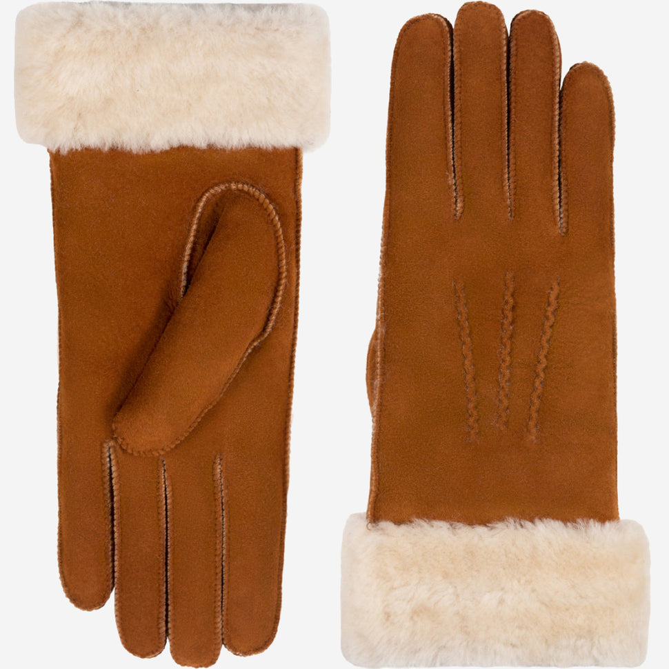 Giocante - suede leather gloves with luxurious sheep fur lining - Schwartz & von Halen - UK - 2