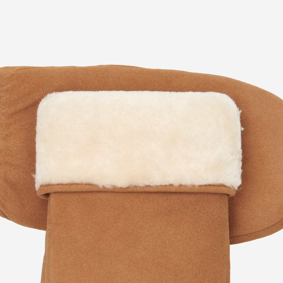 Hailey (camel) - suede goatskin mittens with luxurious sheep fur lining - Schwartz & von Halen - UK - 3