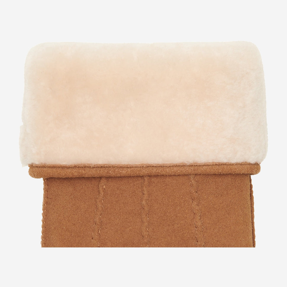 Josie (camel) - suede goatskin leather gloves with luxurious shearling lining - Schwartz & von Halen - UK - 3
