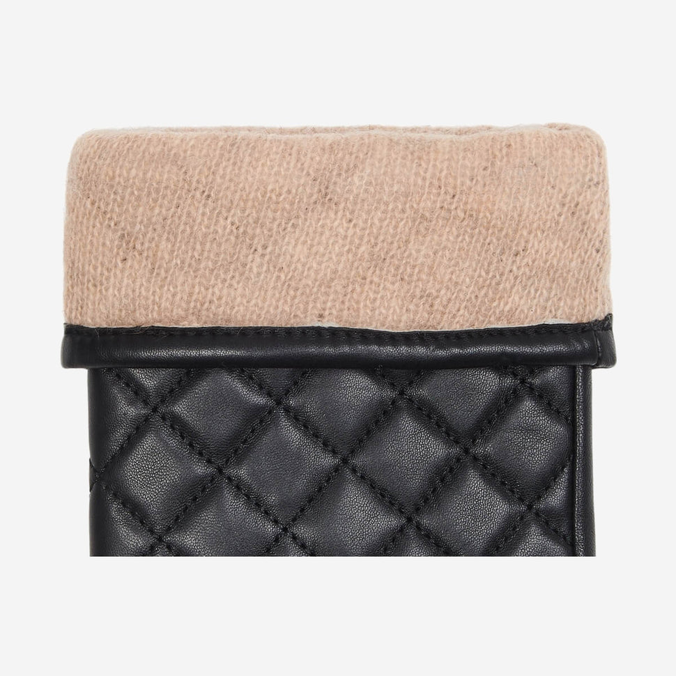Kira (black) - sheepskin leather gloves with wool/cashmere lining & touchscreen feature - Schwartz & von Halen - UK - 3