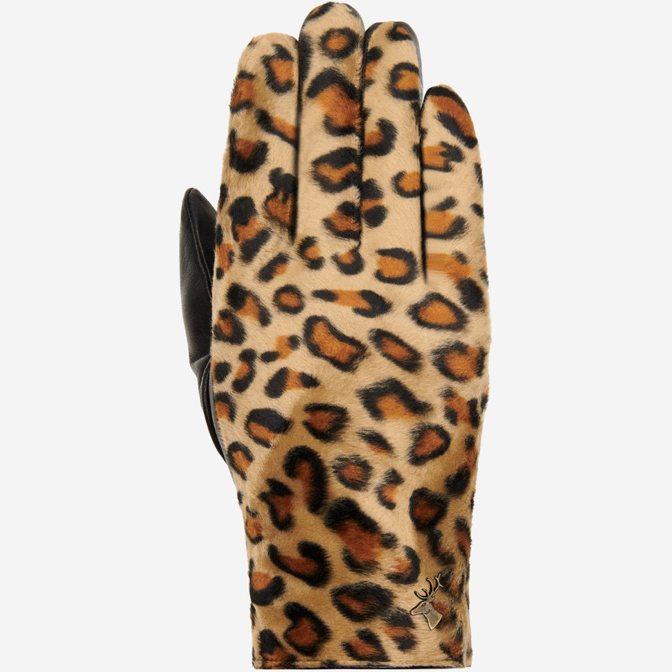 Leopard - sheep leather gloves with warm fleece lining & touchscreen feature - Schwartz & von Halen - UK - 1