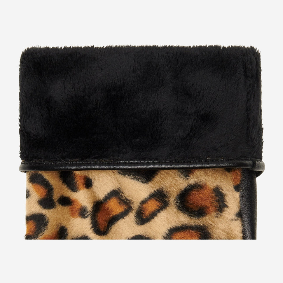 Leopard - sheep leather gloves with warm fleece lining & touchscreen feature - Schwartz & von Halen - UK - 3