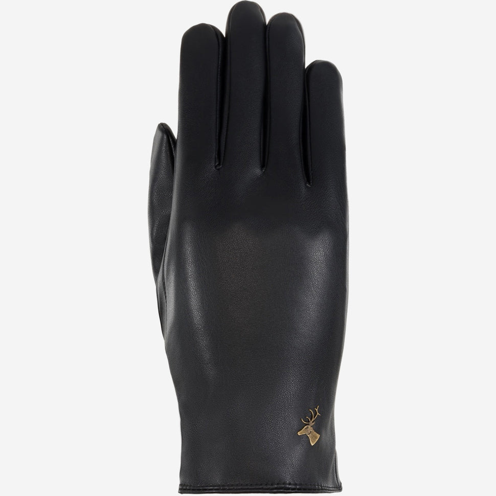 Luna - vegan leather gloves with fleece lining & touchscreen feature - Schwartz & von Halen - UK - 1