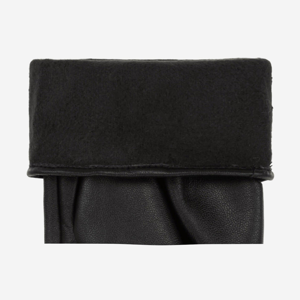 Luna - vegan leather gloves with fleece lining & touchscreen feature - Schwartz & von Halen - UK - 3