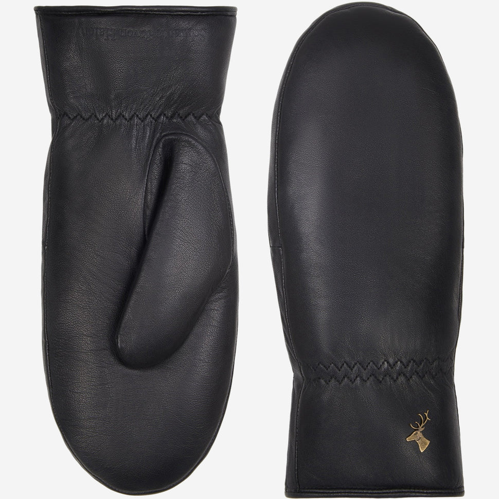 Mia – stylish leather mittens with luxurious lambswool lining & touchscreen feature - Schwartz & von Halen - UK - 2