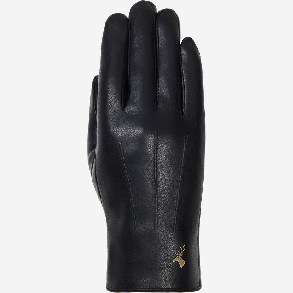 Musk - vegan leather gloves with fleece lining & touchscreen feature - Schwartz & von Halen - UK - 1