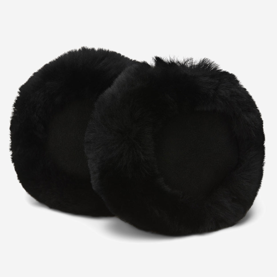 Nathaly (black) – warm and stylish earmuffs from natural sheepskin and suede - Schwartz & von Halen - UK - 4