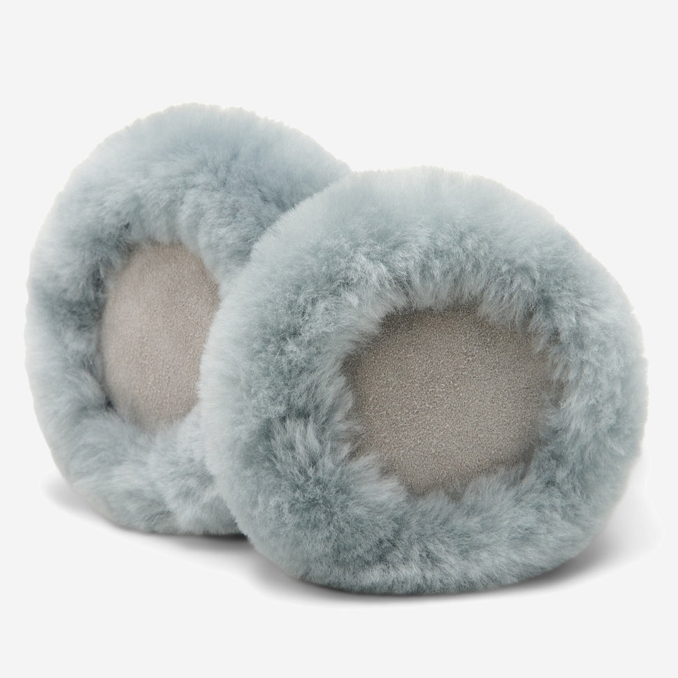 Nathaly (grey) – warm and stylish earmuffs from natural sheepskin and suede - Schwartz & von Halen - UK - 4