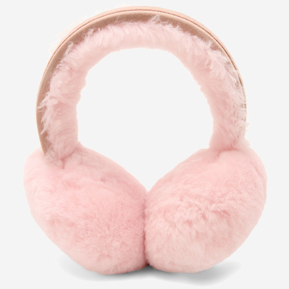 Nathaly (pink) – warm and stylish earmuffs from natural sheepskin and suede - Schwartz & von Halen - UK - 3