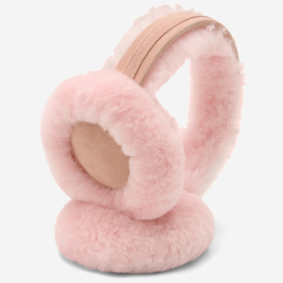 Nathaly (pink) – warm and stylish earmuffs from natural sheepskin and suede - Schwartz & von Halen - UK - 2