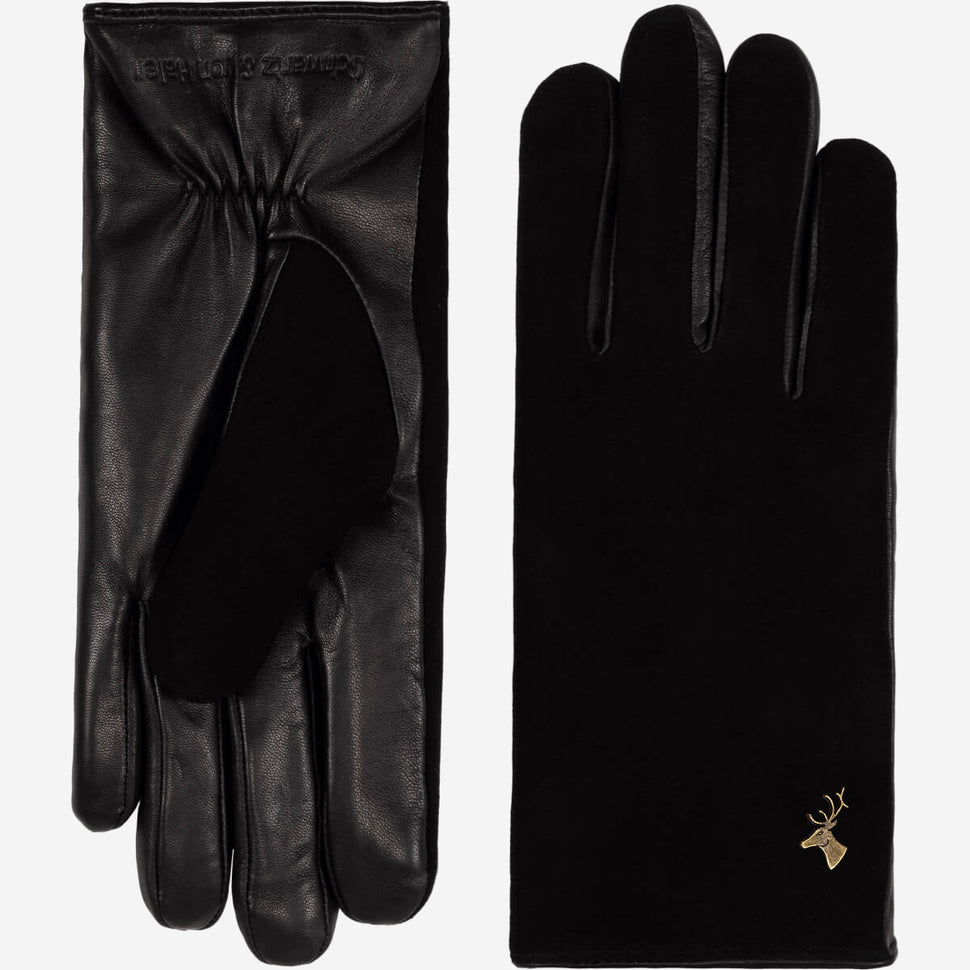 Nora - sheepskin leather gloves with faux fur lining & touchscreen feature - Schwartz & von Halen - UK - 2