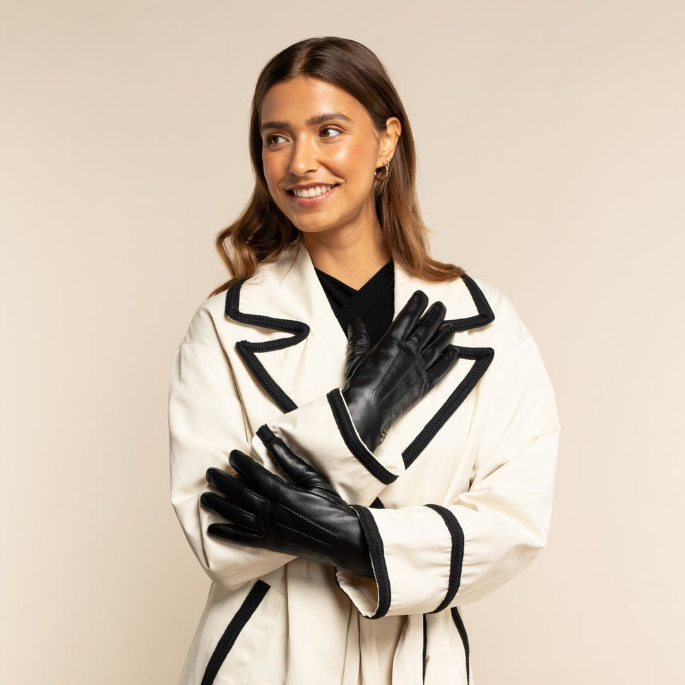 Olivia – sheepskin gloves with luxurious faux fur lining & touchscreen feature - Schwartz & von Halen - UK - 6