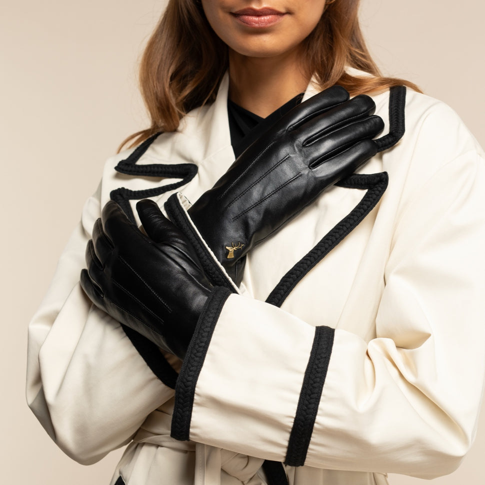 Olivia – sheepskin gloves with luxurious faux fur lining & touchscreen feature - Schwartz & von Halen - UK - 7