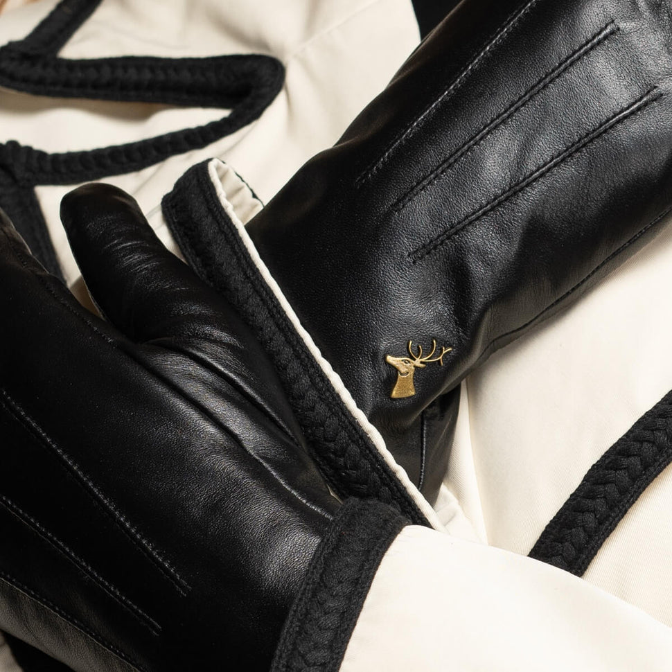 Olivia – sheepskin gloves with luxurious faux fur lining & touchscreen feature - Schwartz & von Halen - UK - 10