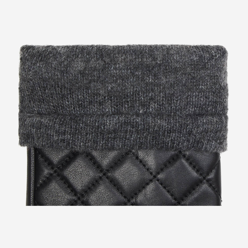 Smith (black) - sheepskin leather gloves with snap closure & touchscreen feature - Schwartz & von Halen - UK - 3