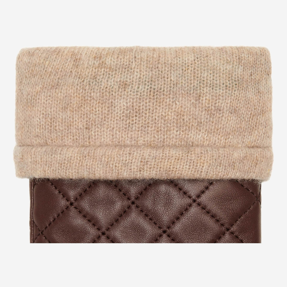 Smith (brown) - sheepskin leather gloves with snap closure & touchscreen feature - Schwartz & von Halen - UK - 3