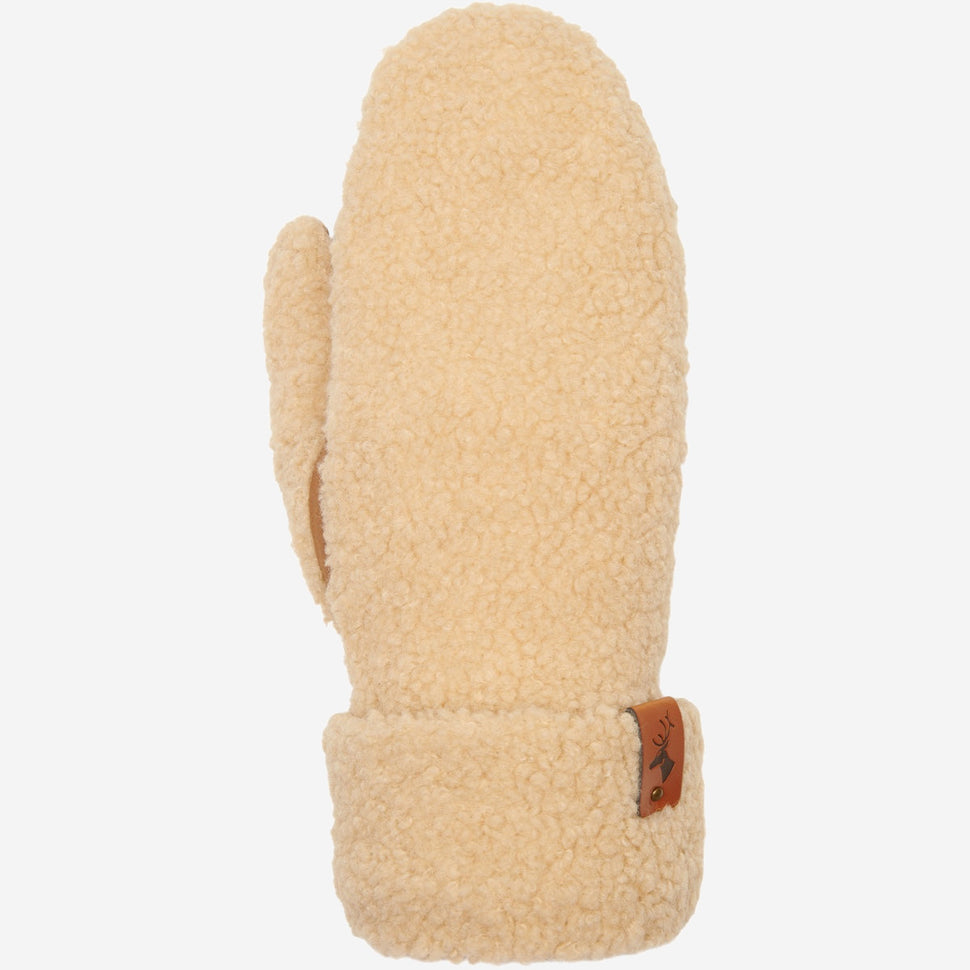Sophia (beige) - Ultra-soft teddy mittens with warm faux fur lining - Schwartz & von Halen - UK - 1