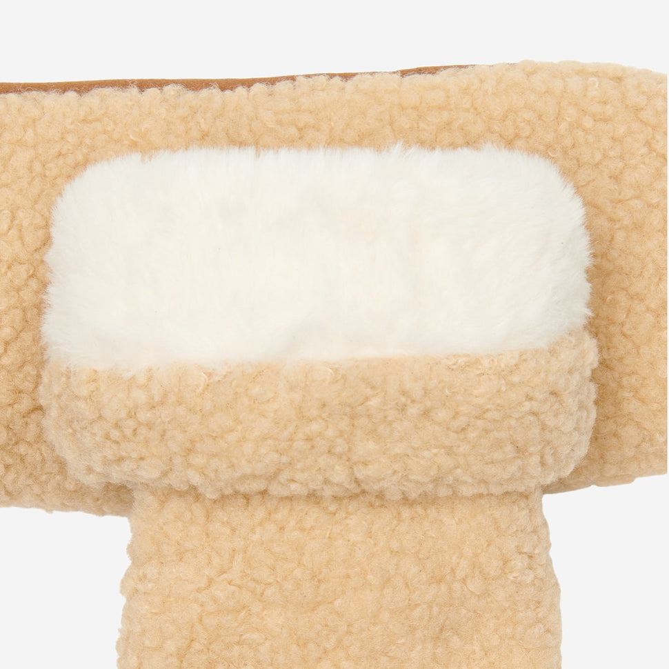 Sophia (beige) - Ultra-soft teddy mittens with warm faux fur lining - Schwartz & von Halen - UK - 3