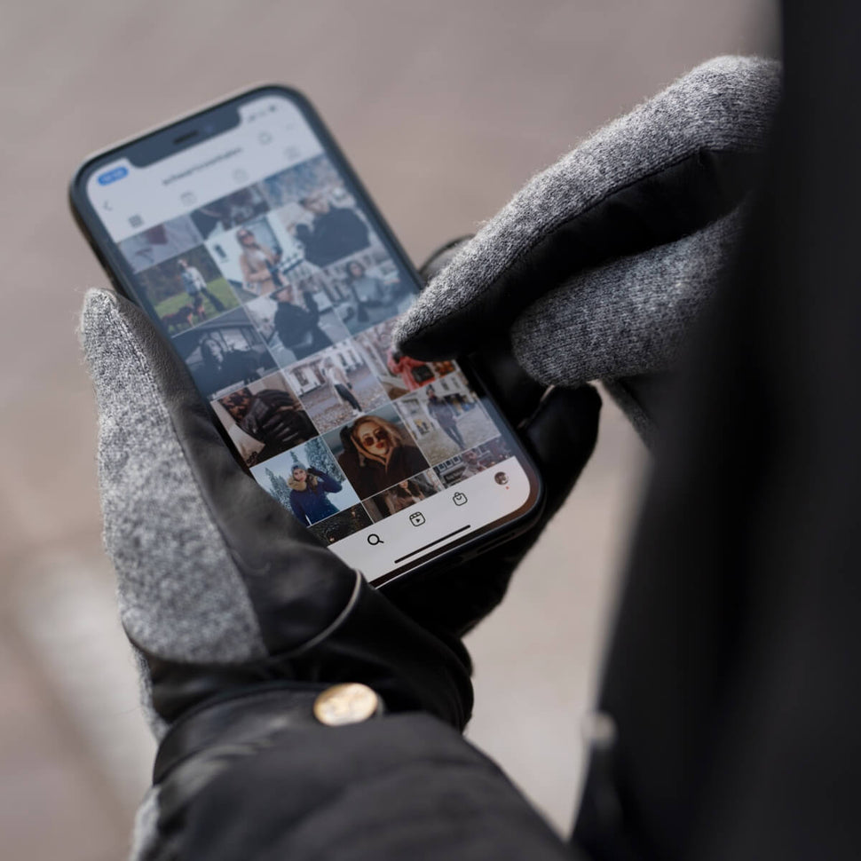 Brody – sheepskin leather gloves with warm fleece lining & touchscreen feature - Schwartz & von Halen - UK - 5
