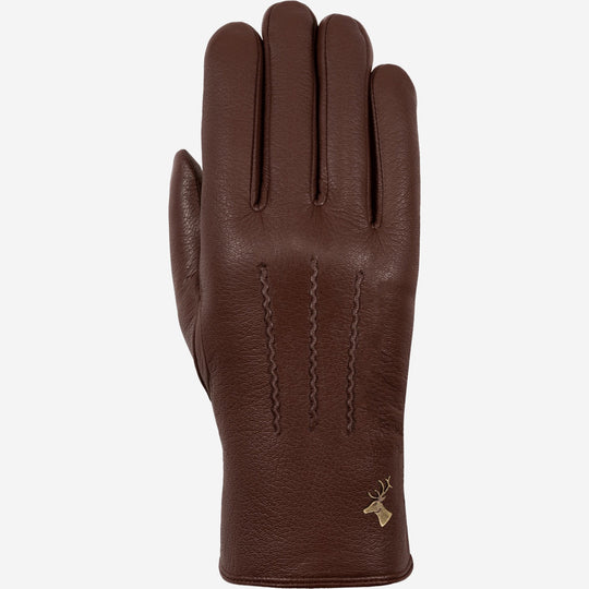 Hunter (brown) – Goatskin gloves with lambswool lining & touchscreen feature