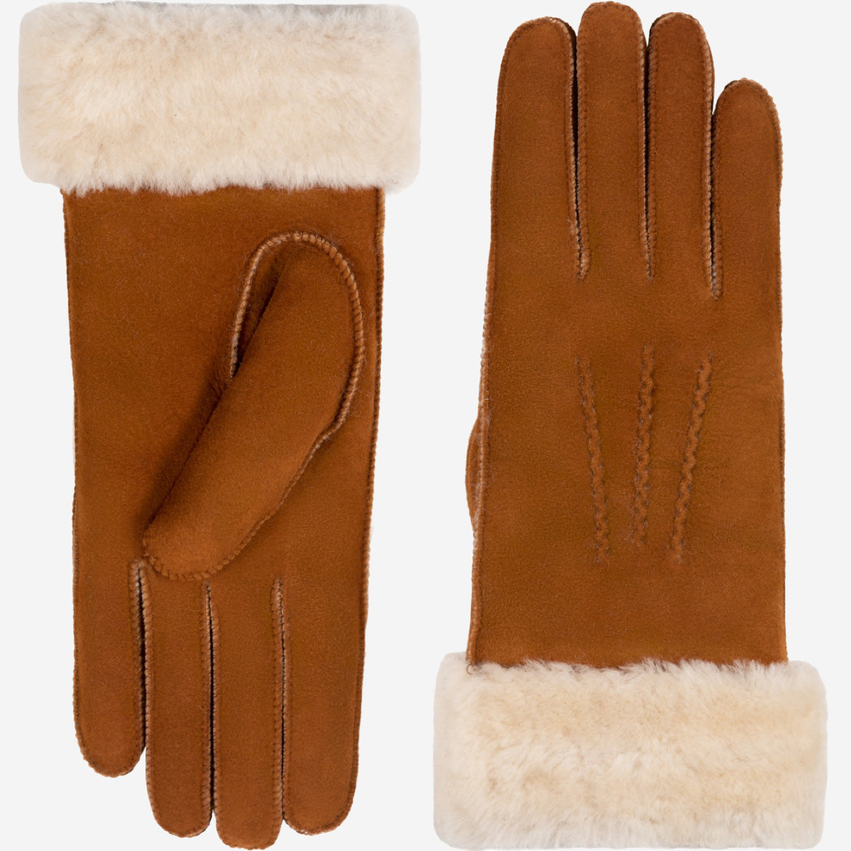 Giocante - suede leather gloves with luxurious sheep fur lining - Schwartz & von Halen - UK - 2