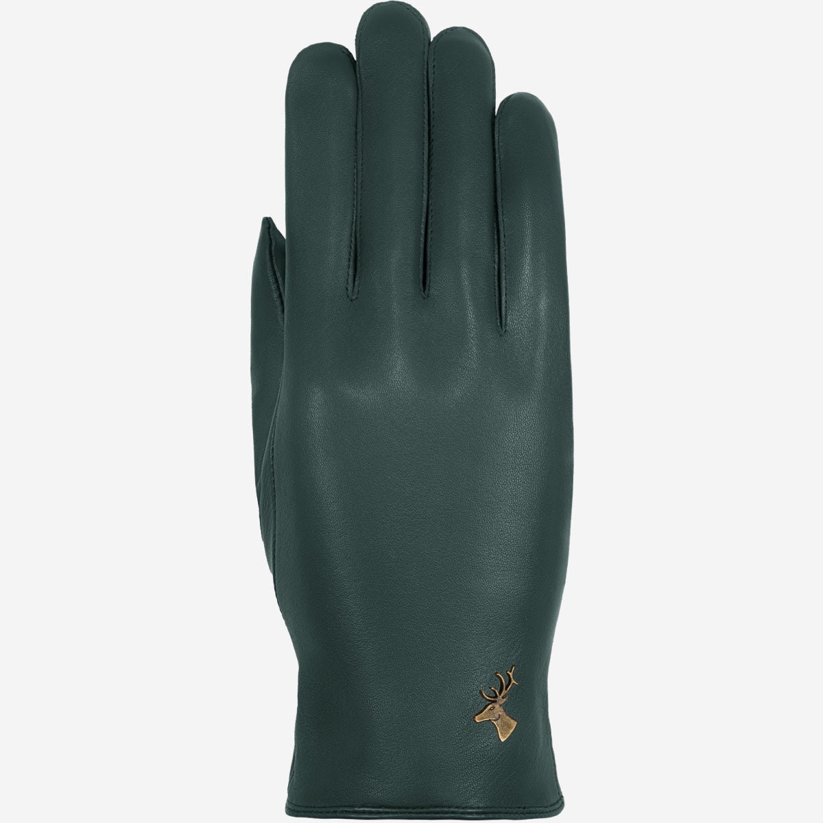 Ivy (dark green) - sheepskin leather gloves with wool/cashmere lining & touchscreen feature - Schwartz & von Halen - UK - 1