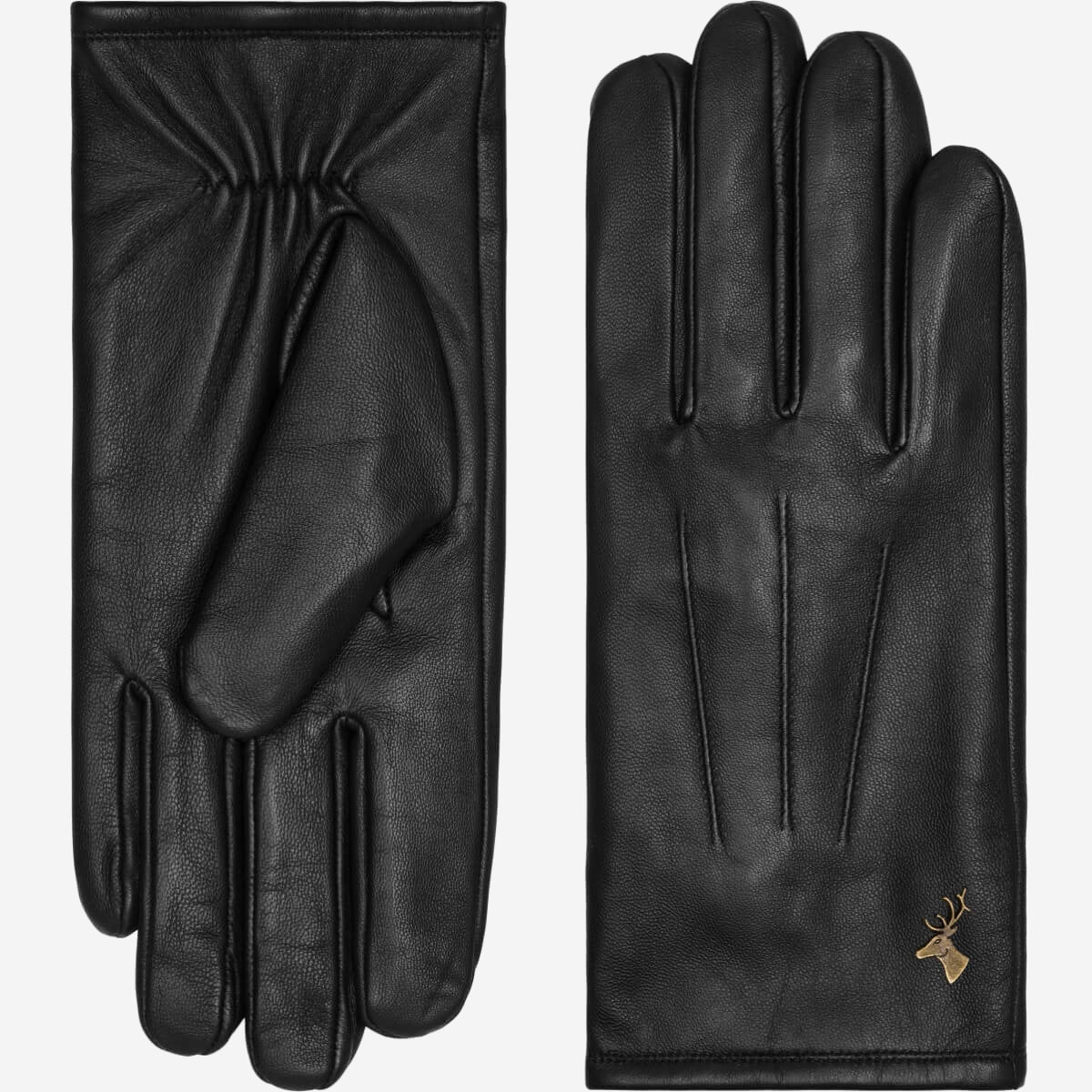 Jake (black) - sheepskin gloves with warm fleece lining & touchscreen feature - Schwartz & von Halen - UK - 2