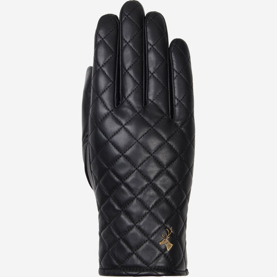 Kira (black) - Sheepskin leather gloves with wool/cashmere lining & touchscreen feature