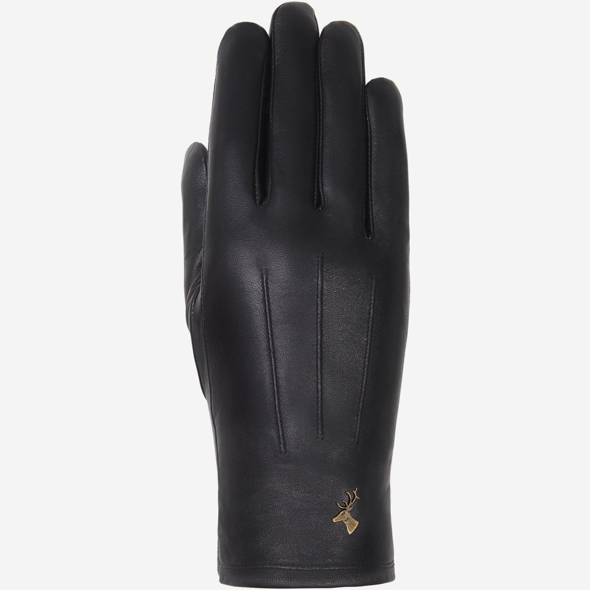 Lily (black) - sheepskin leather gloves with warm fleece lining & touchscreen feature - Schwartz & von Halen - UK - 