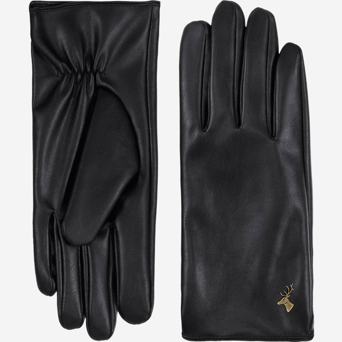 Luna - vegan leather gloves with fleece lining & touchscreen feature - Schwartz & von Halen - UK - 2