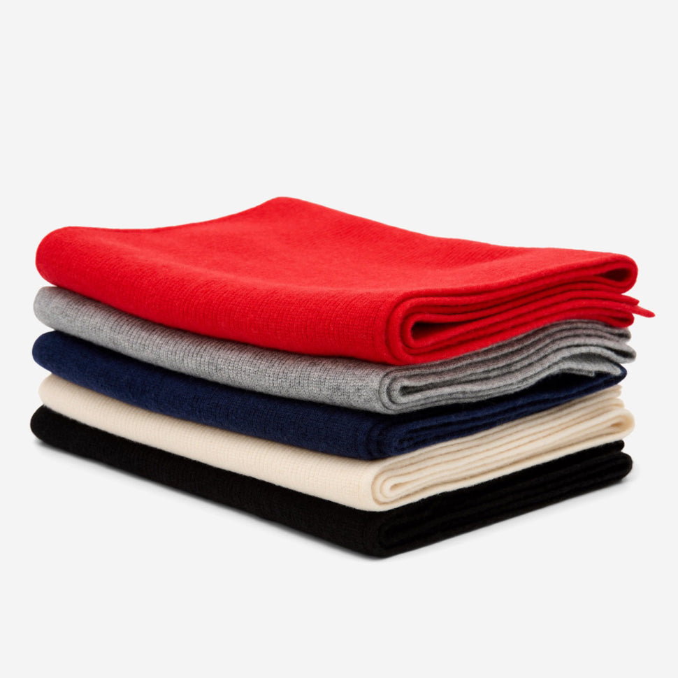 Charlie (cream) - premium scarf made of soft Merino wool (unisex) - Schwartz & von Halen - US - 7