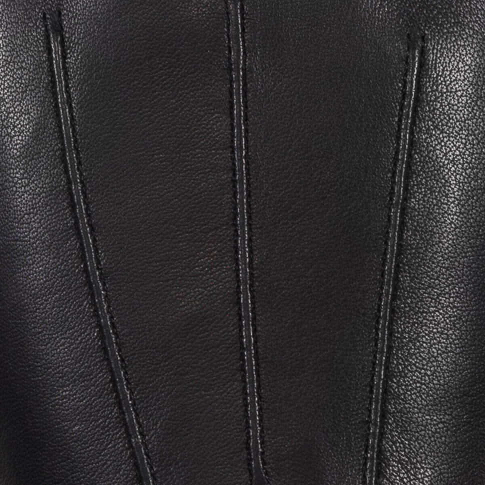 Men’s Black Leather Gloves - Touchscreen - Warm Lining - Premium Leather Gloves – Designed in Amsterdam – Schwartz & von Halen® - 4