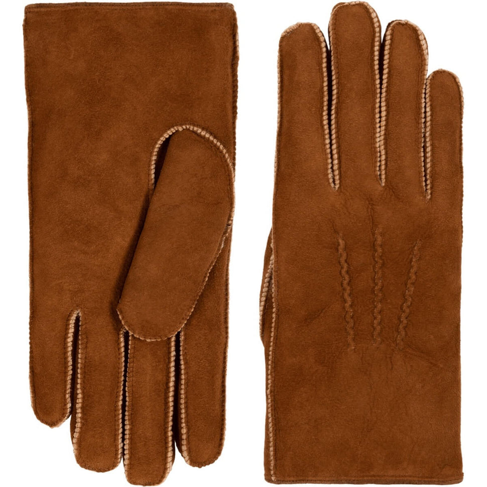 Brown Suede Gloves for Men - Warm Lining - Premium Leather Gloves – Designed in Amsterdam – Schwartz & von Halen® - 2